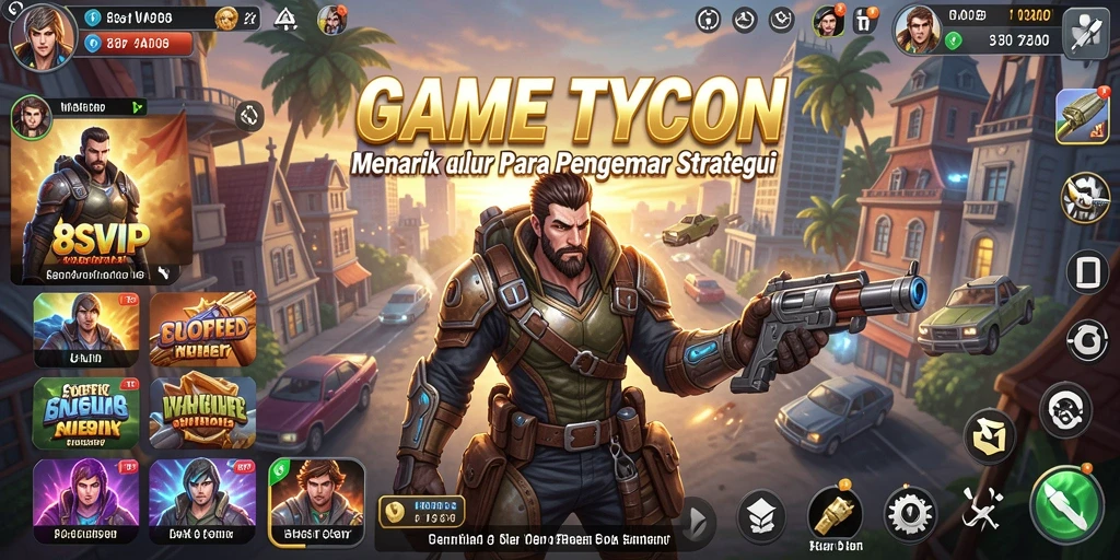 Tampilan gameplay menarik dari 8SVIP yang penuh strategi Tycoon.