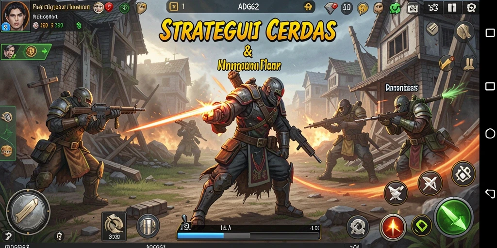 Tampilan gameplay ADG62 yang mendebarkan dalam pertempuran strategi.