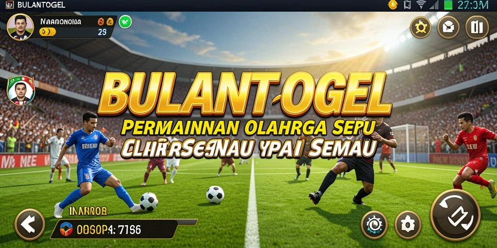 Tangkapan layar utama <strong>BULANTOGEL</strong> menampilkan aksi seru permainan olahraga.