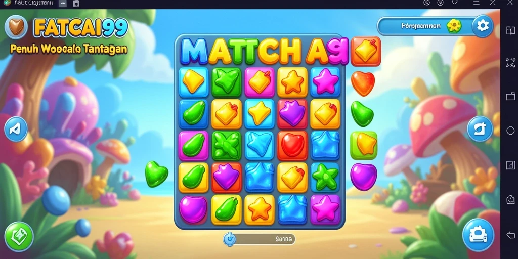 Tampilan gameplay seru dalam FATCAI99 dengan grafis yang menarik.