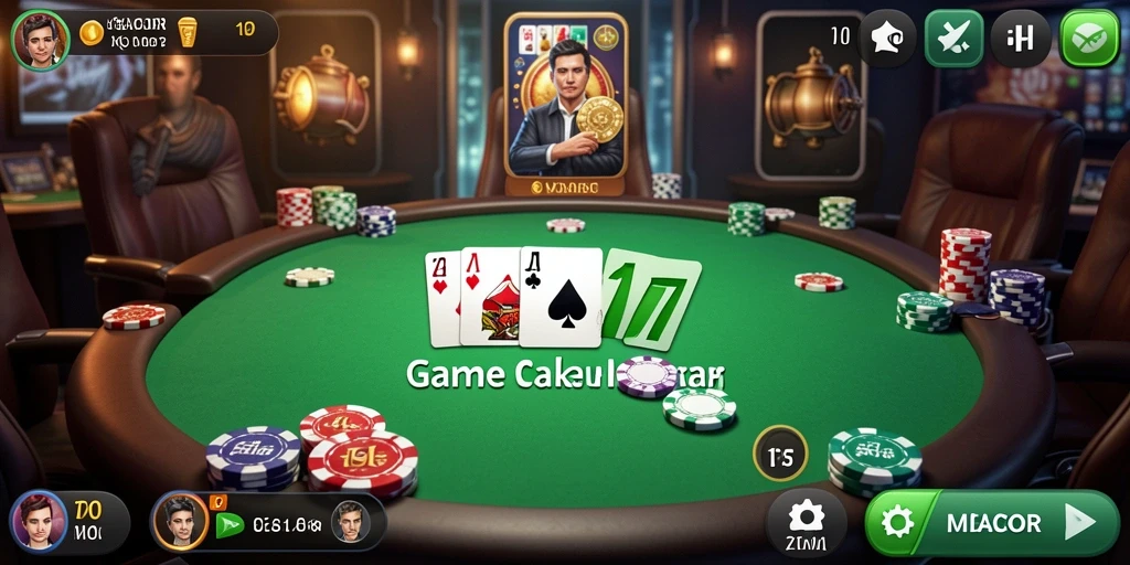 Tampilan menarik dari gameplay Poker di GACOR77.