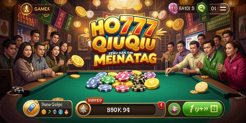 Tampilan gameplay QiuQiu yang menegangkan dan interaktif.