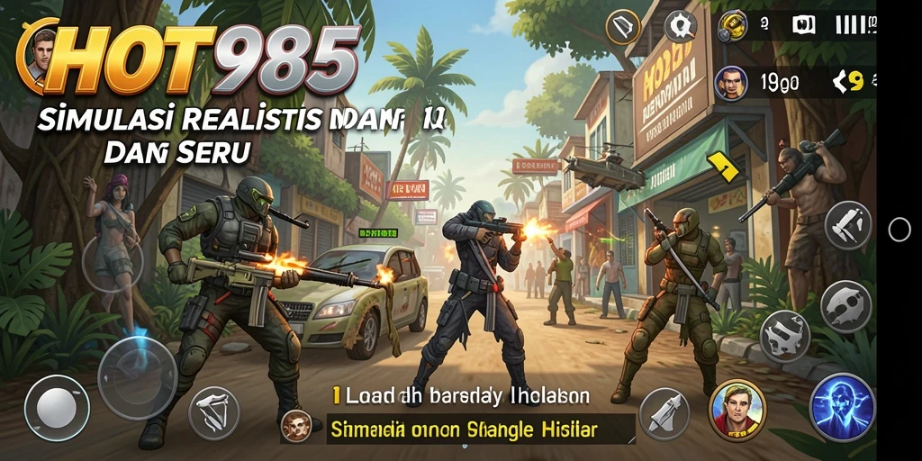 Screenshot HOT985 menampilkan gameplay simulasi yang mendebarkan.