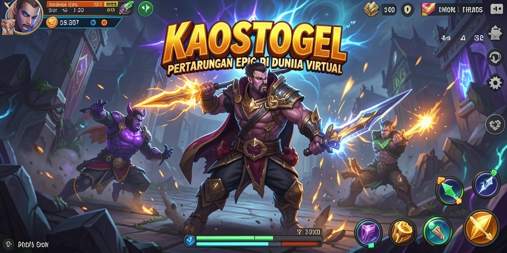 Tampilan gameplay pertarungan seru di KAOSTOGEL.