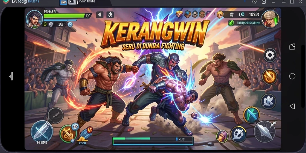 Tampilan gameplay KERANGWIN yang intens dan mengesankan.