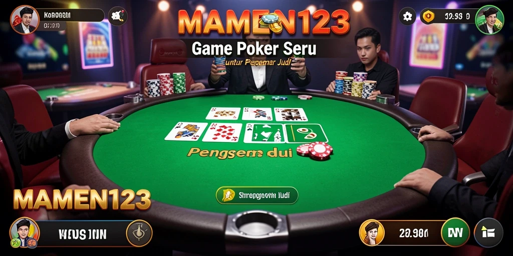 Tampilan gameplay seru dan interaktif dari MAMEN123.