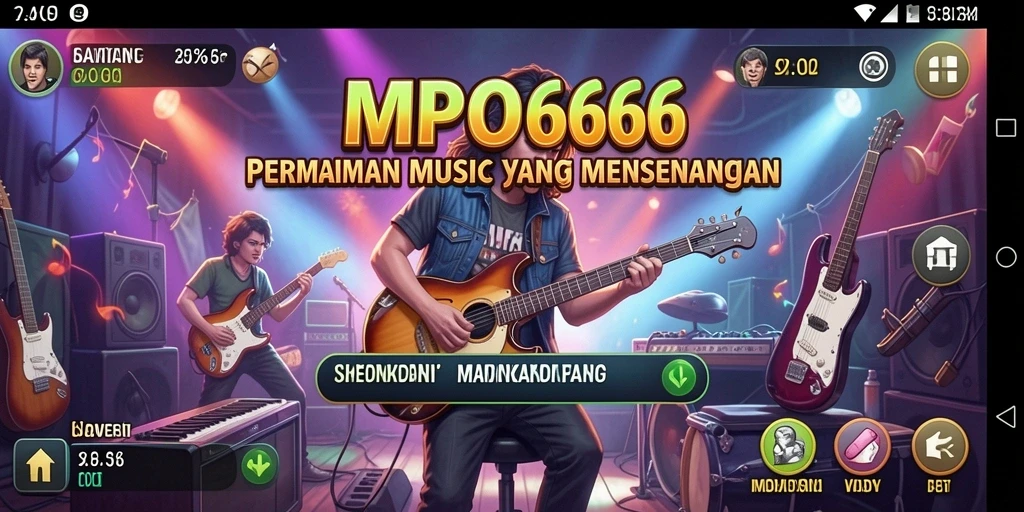 Gameplay MPO666 yang menampilkan pengalaman musik interaktif.