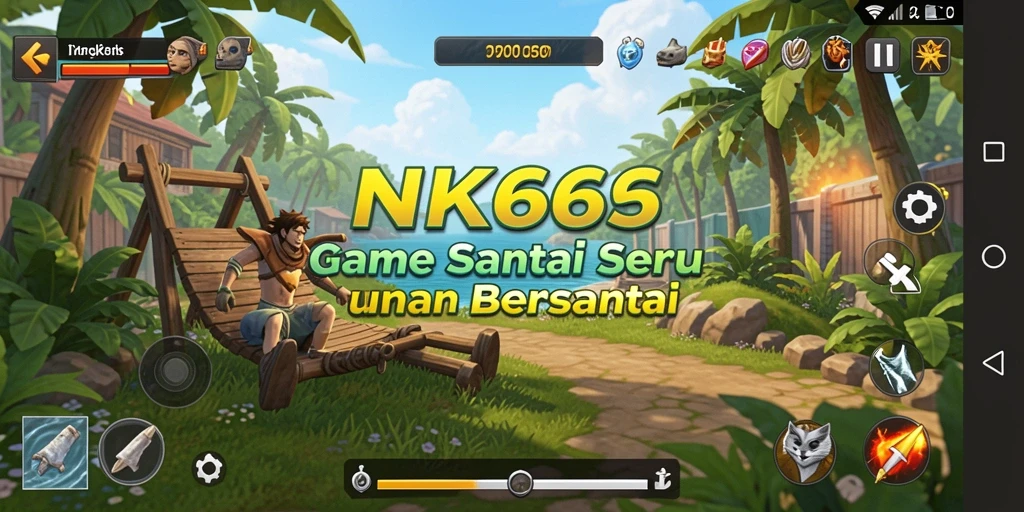Screenshot gameplay NK666 menampilkan aksi seru dan berwarna-warni.