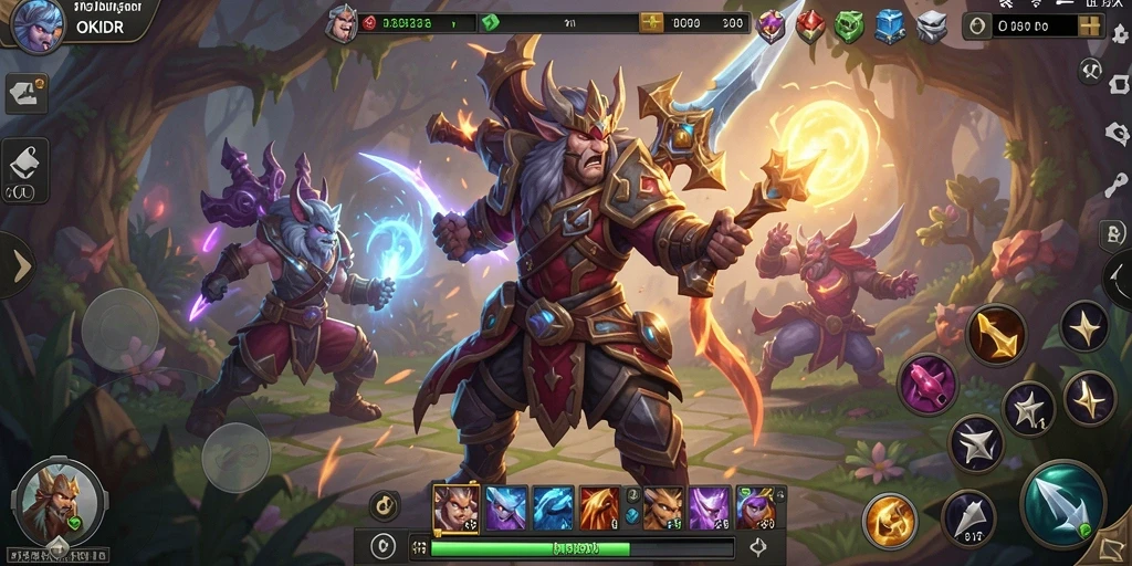 Gameplay seru OKIDR dengan grafik menawan dan pertarungan dinamis.