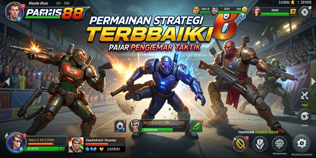 Screenshot gameplay yang menunjukkan aksi strategis dalam PARIS88.