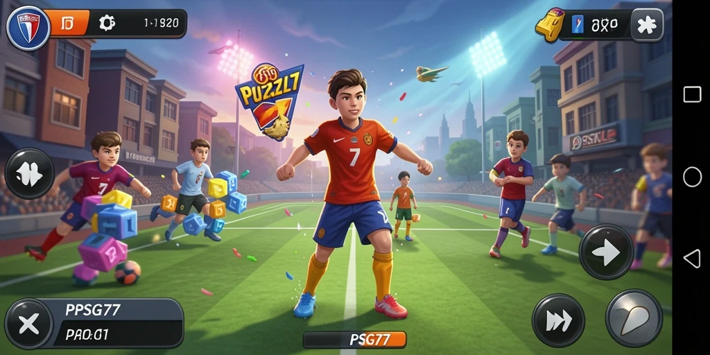 Screenshot permainan PSG77 menampilkan tantangan puzzle yang menarik.