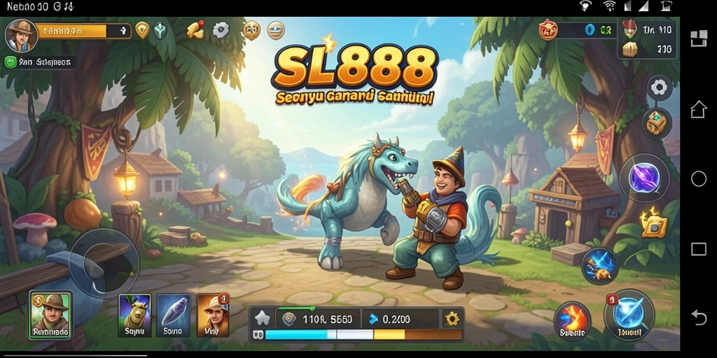 Tampilan menarik dari gameplay <strong>SL888</strong>, cocok untuk pemain casual.
