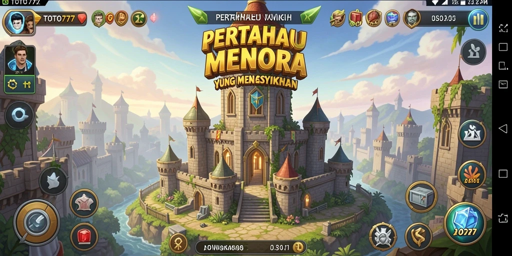 Tampilan gameplay TOTO777 yang mendebarkan dalam Tower Defense.